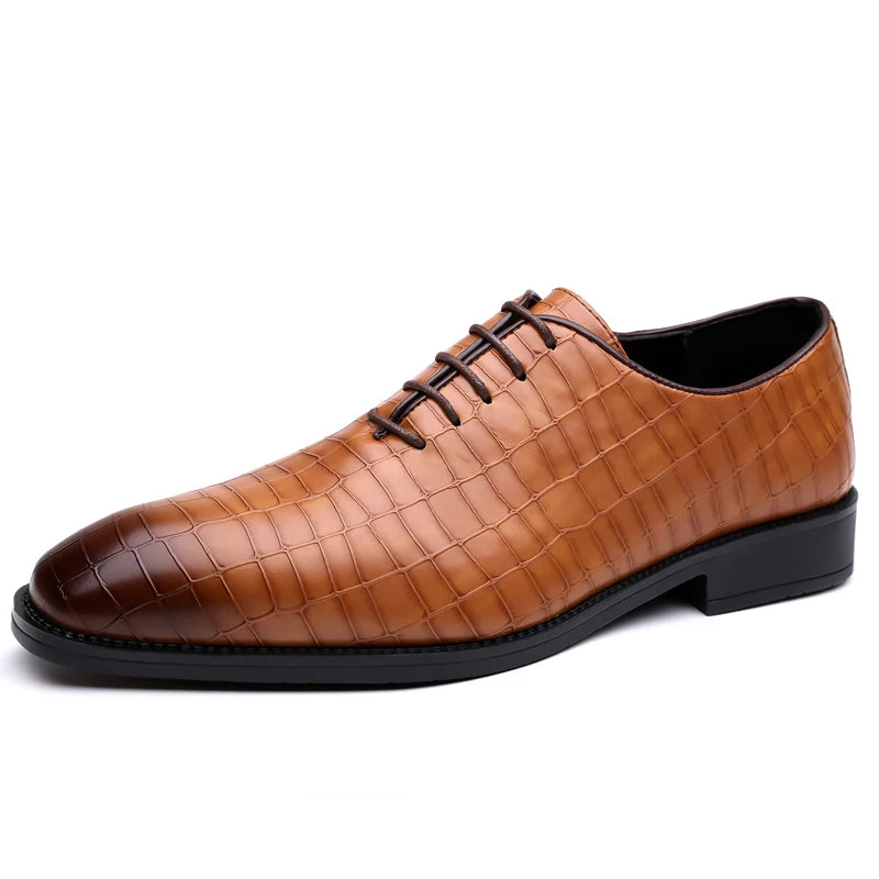 Men's Casual Business Formal Leather Oxfords Shoes Male Wedding Party Office Gentleman Shoes