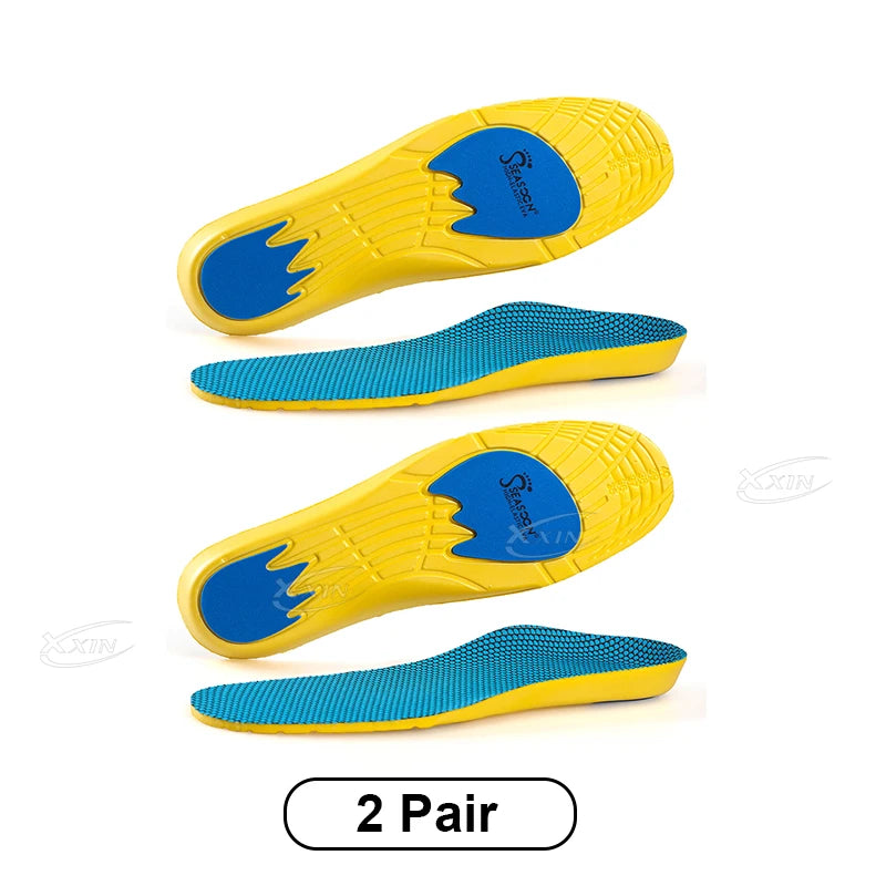 【Xxin】EVA Elastic Sports Insole Light Weight Shoe Insoles High Jump Runnin Insoles Size 35-46