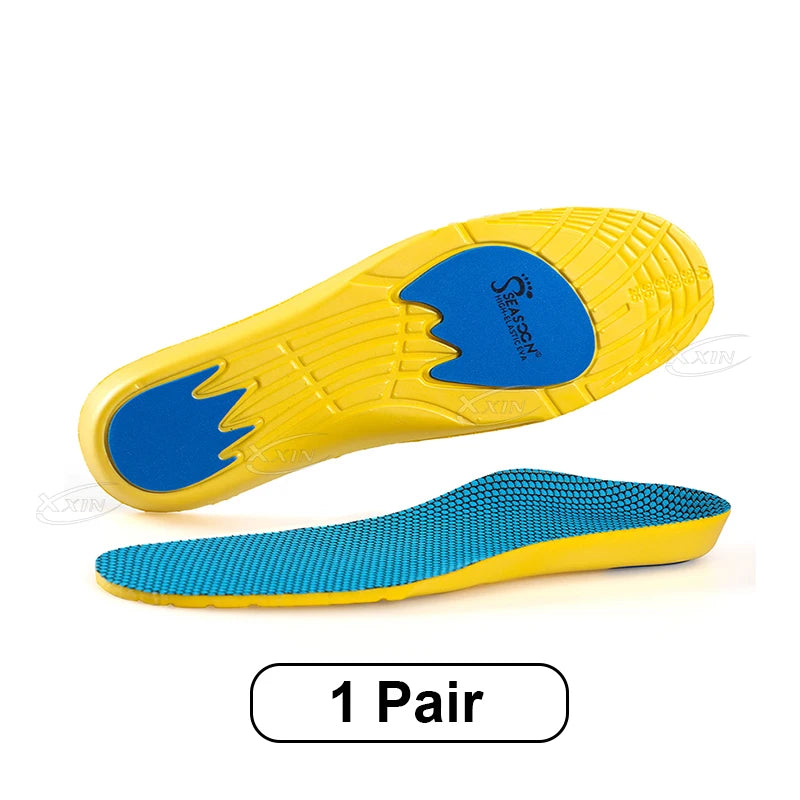 【Xxin】EVA Elastic Sports Insole Light Weight Shoe Insoles High Jump Runnin Insoles Size 35-46