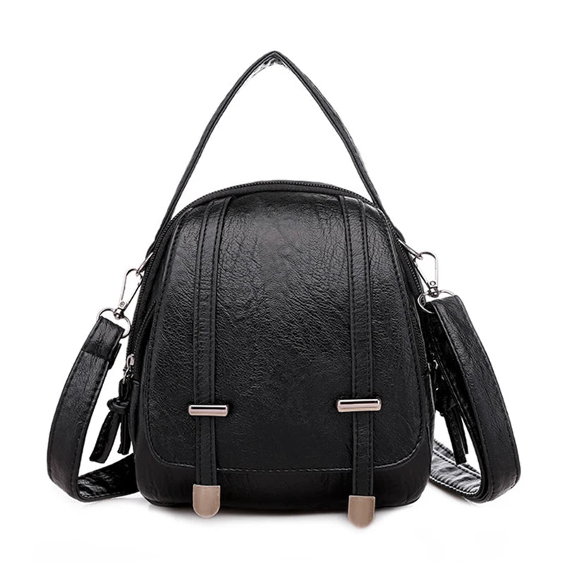 Multi-Functional Soft PU Leather Small Shoulder Bag For Women Vintage Fashion Crossbody Bag Female Purse Cell phone Handbag