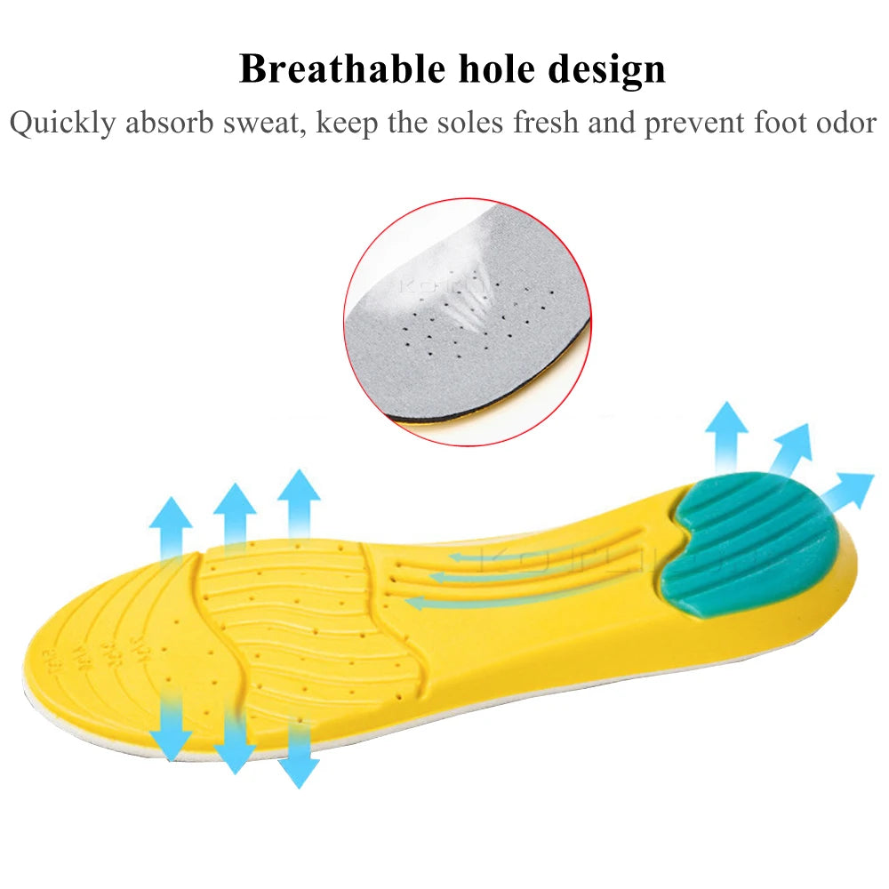 Running Sport Basketball Insoles For Feet Deodorant Breathable Sneaker Inserts Cushion Memory Foam Shoe Insole Unisex 1 Pairs