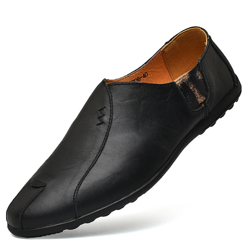 Men's Casual Shoes Sapato Masculino Dress Shoes Plus Size Genuine Leather Shoes Men Luxury Moccasins