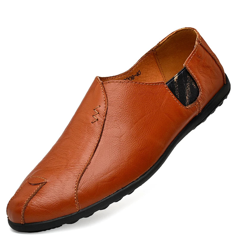 Men's Casual Shoes Sapato Masculino Dress Shoes Plus Size Genuine Leather Shoes Men Luxury Moccasins