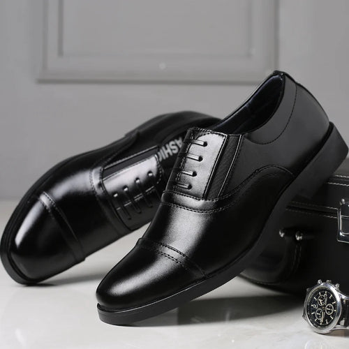 High Quality Formal Business Men Dress Shoes Breathable Leather Men Casual Shoes Italian Luxury Brand Non-slip Men Driving Shoes