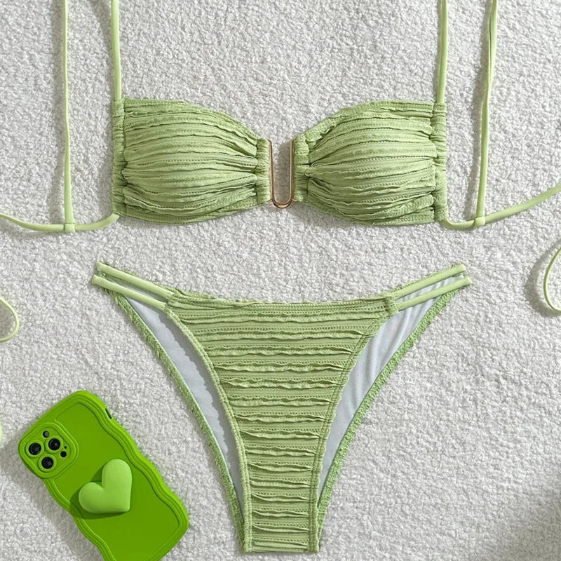 Summer Sexy Bikinis Women's Swimwear Female Swimsuit For Swim Wear Bathing Suits Brazilian Bikini Set Beachwear Pool Bather