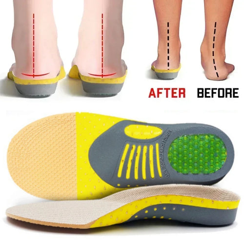 Orthotic Gel Insoles Orthopedic Flat Foot Health Sole Pad for Shoes Insert Arch Support Pad for Plantar Fasciitis Unisex Insole