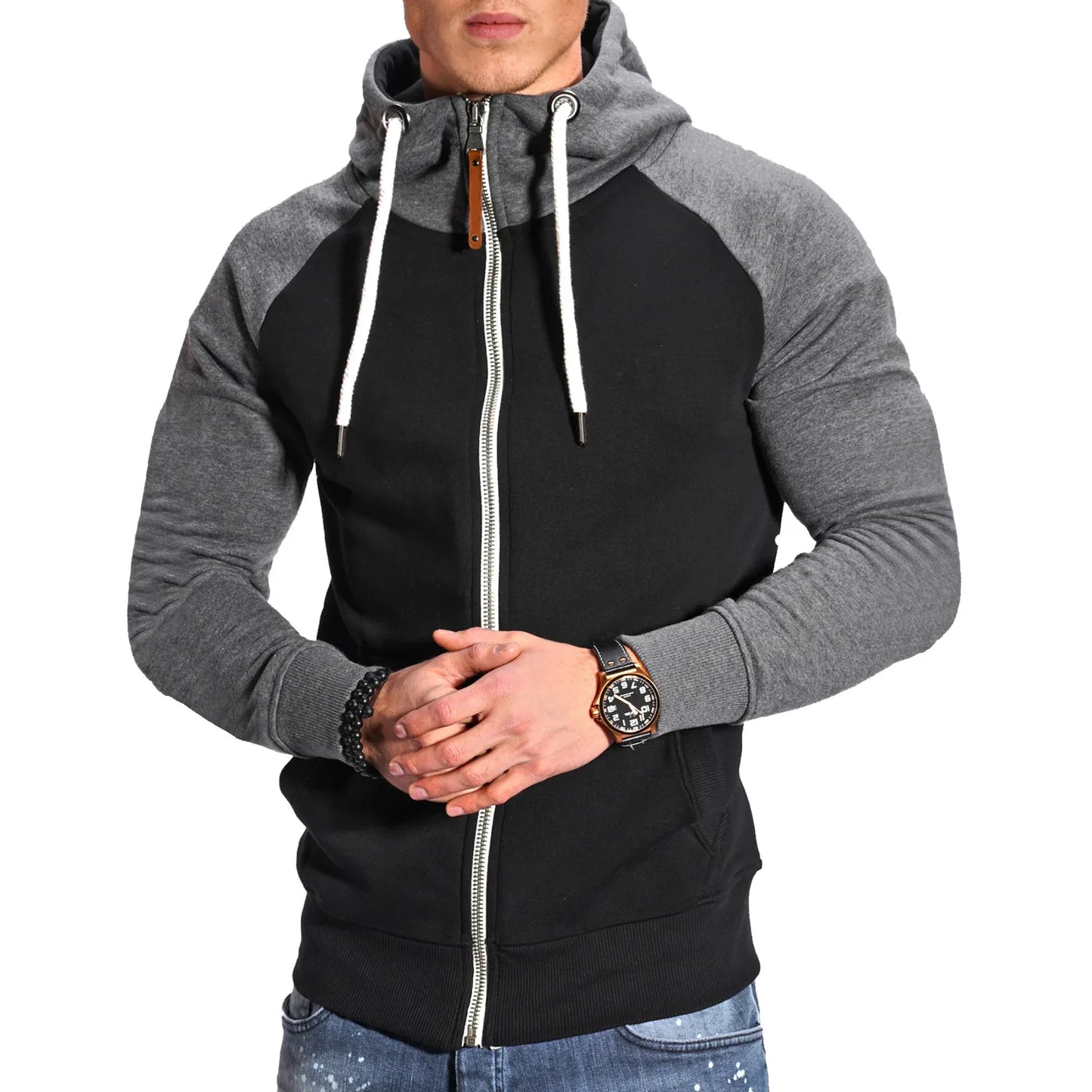 New spring and autumn leisure sports pullover Harajuku street men and women with the same sportswear windproof breathable hoodie