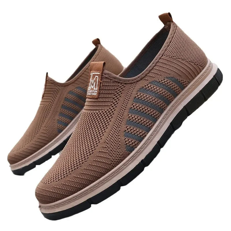 Men's Casual Sneakers Spring Summer Breathable Mesh Lightweight Soft Sole Antimicrobial Free Shipping Shoes