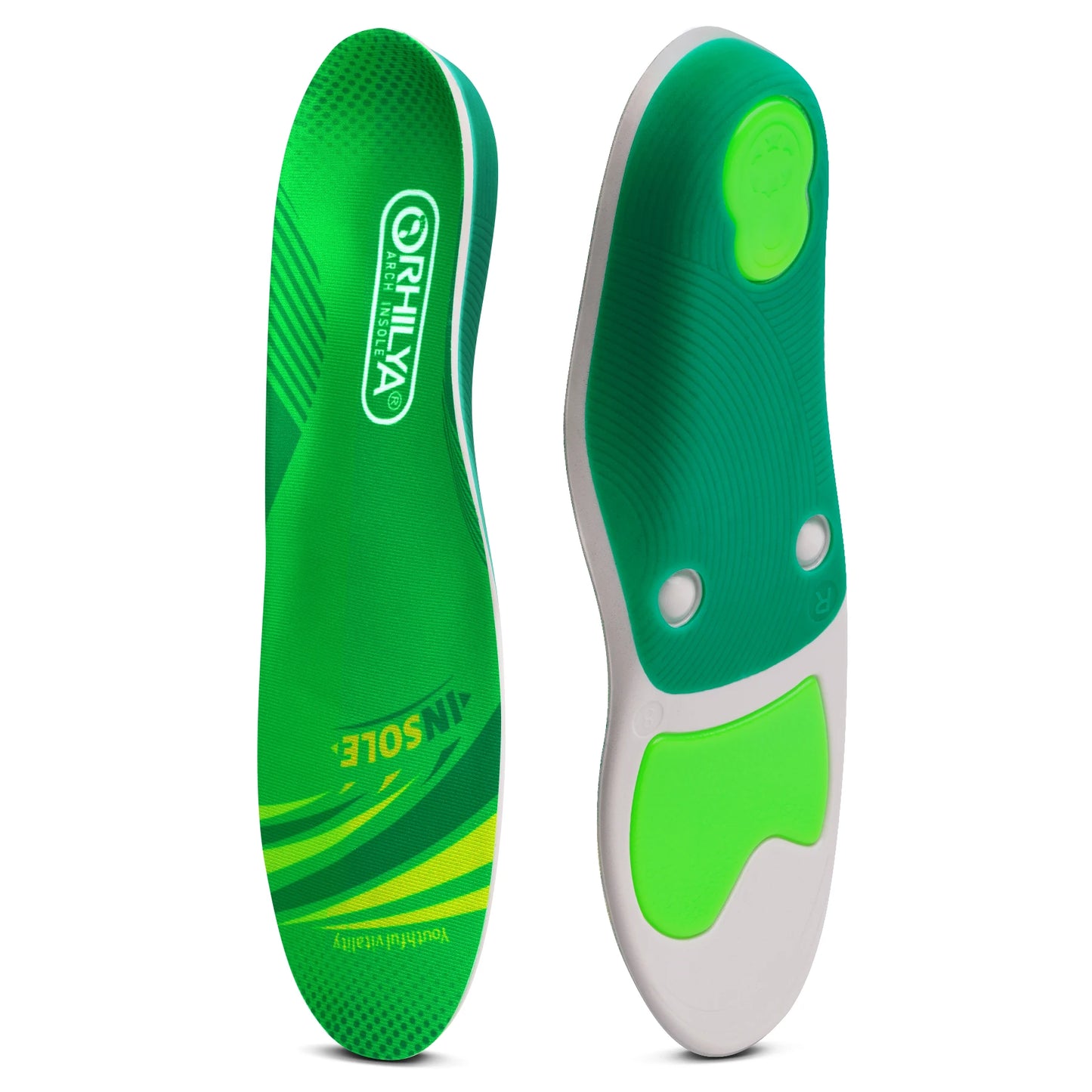 iFitna Plantar Fasciitis Relief Orthopedic Insole Flat Feet High Arch Support Insert Metatarsal Pain Men&Women Standing All Day