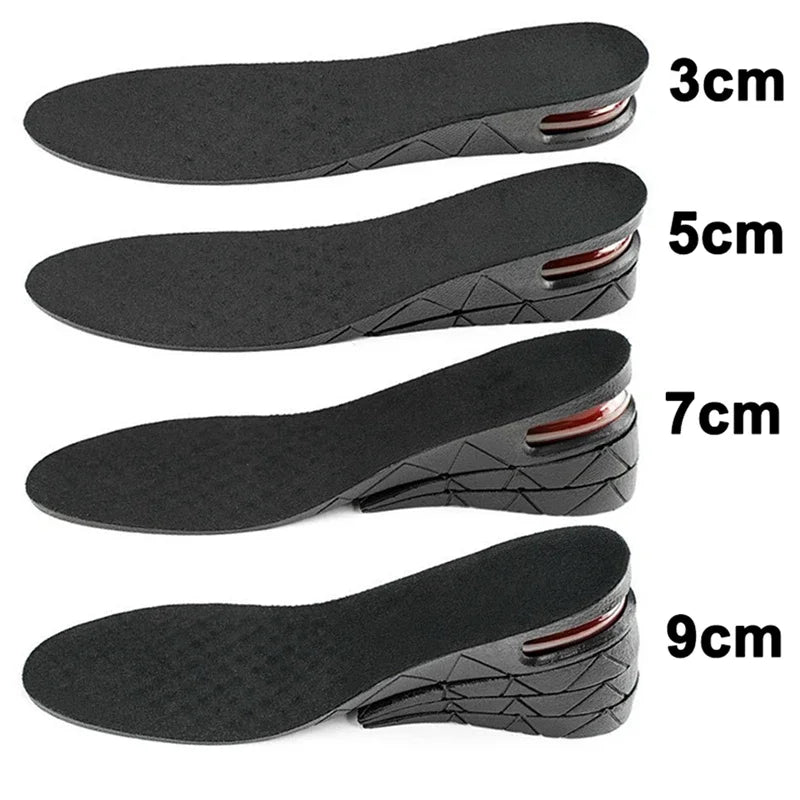 Height Increase Insole Air Cushion Elevator Shoe Insole Lifts Kits Inserts 3-9cm Variable Height Shoe InsolesAir Shock Absorbing