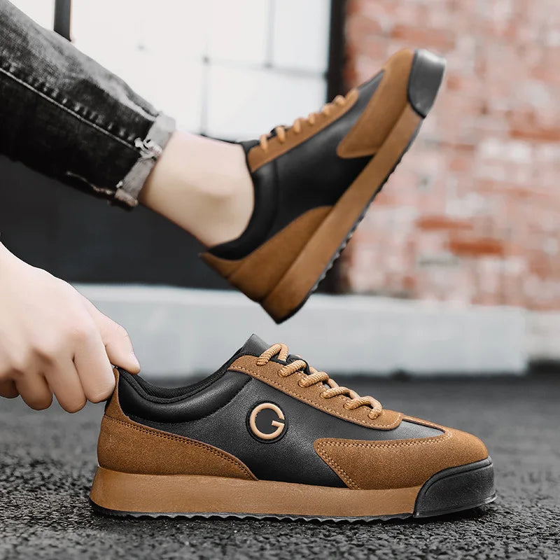 Luxury Men's Casual Shoes 2024 New High Quality Leather Shoes for Men Fashion Comfortable Sports Shoe Outdoor Men's Tennis Shoes