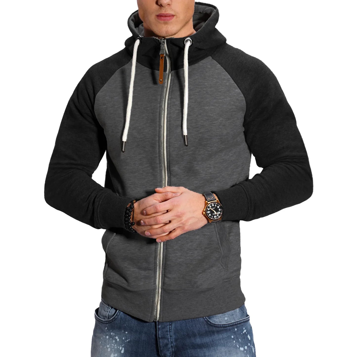 New spring and autumn leisure sports pullover Harajuku street men and women with the same sportswear windproof breathable hoodie