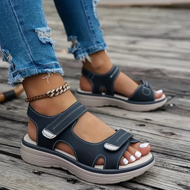 Summer Wedge Sandals for Women New Fashion Non Slip Beach Shoes Woman Lightweight Casual Platform Plus Size Sandals Women