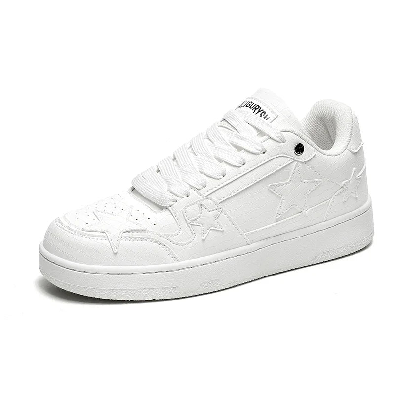 2025 New men's vulcanized casual shoes Lace outdoor men's sneakers Comfortable shoes Breathable modern men's skateboarding shoes