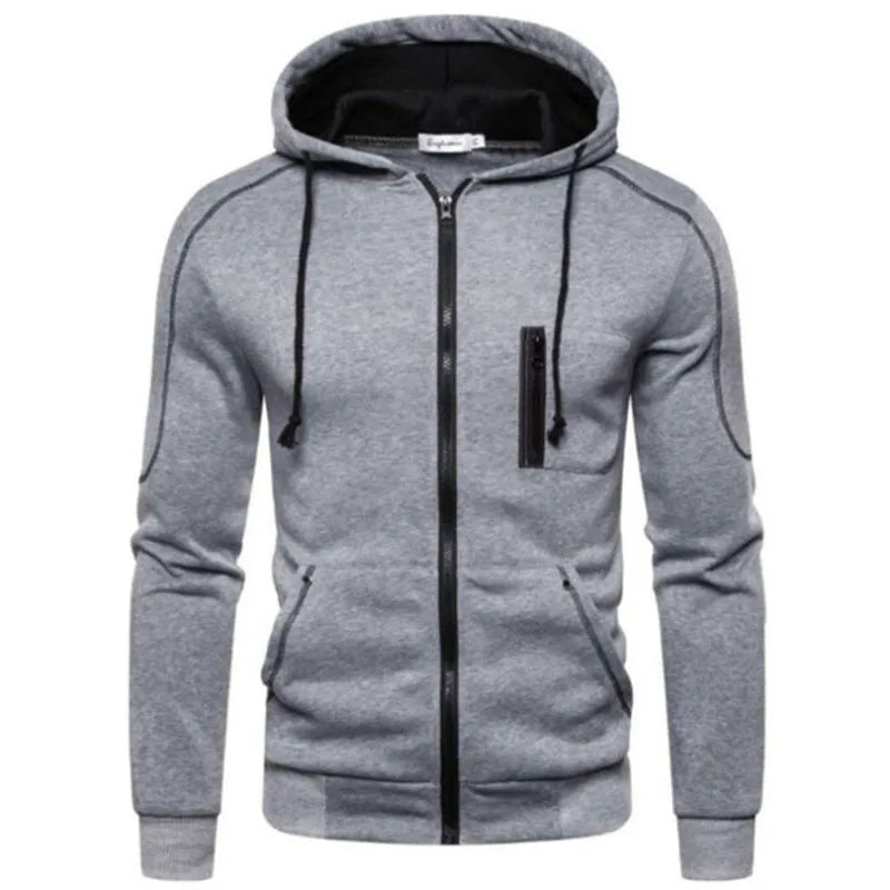 Men's Hooded Jackets Coats Zipper Fashion Brand Hoodies Mens Outerwear Casual Hoodies Sweatshirts Male