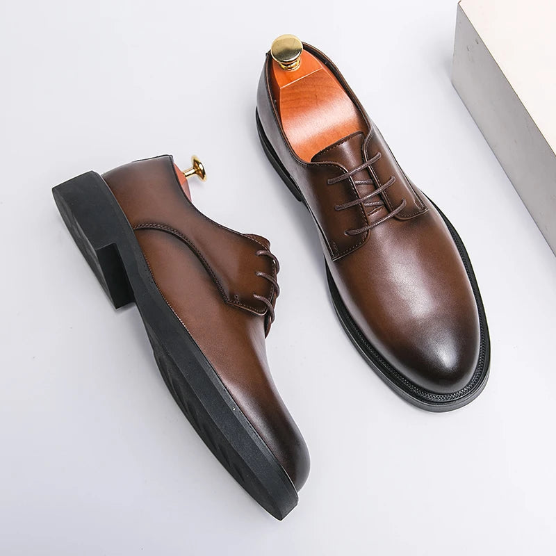 Classic Britsh Business Formal Office Pointed Toe Leather Shoes Boos Dress Men Black Wedding Shoes Men Shoes Men Luxury Oxfords