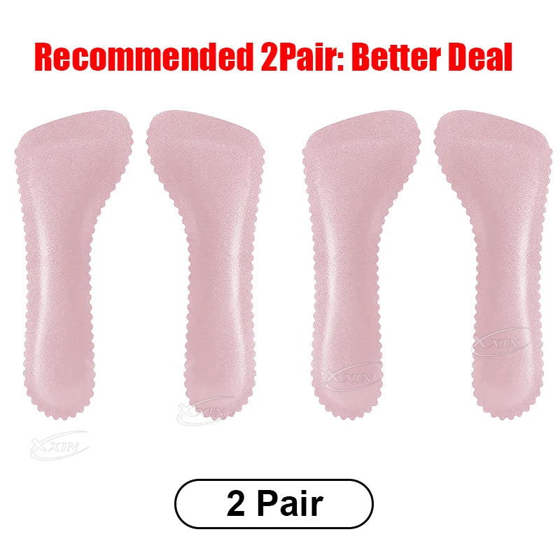 【Xxin】1pair/2pair Sandal Insoles Women absorbent High Heels Insoles Women Insole Non-slip Latex Insoles For Shoes size35-40