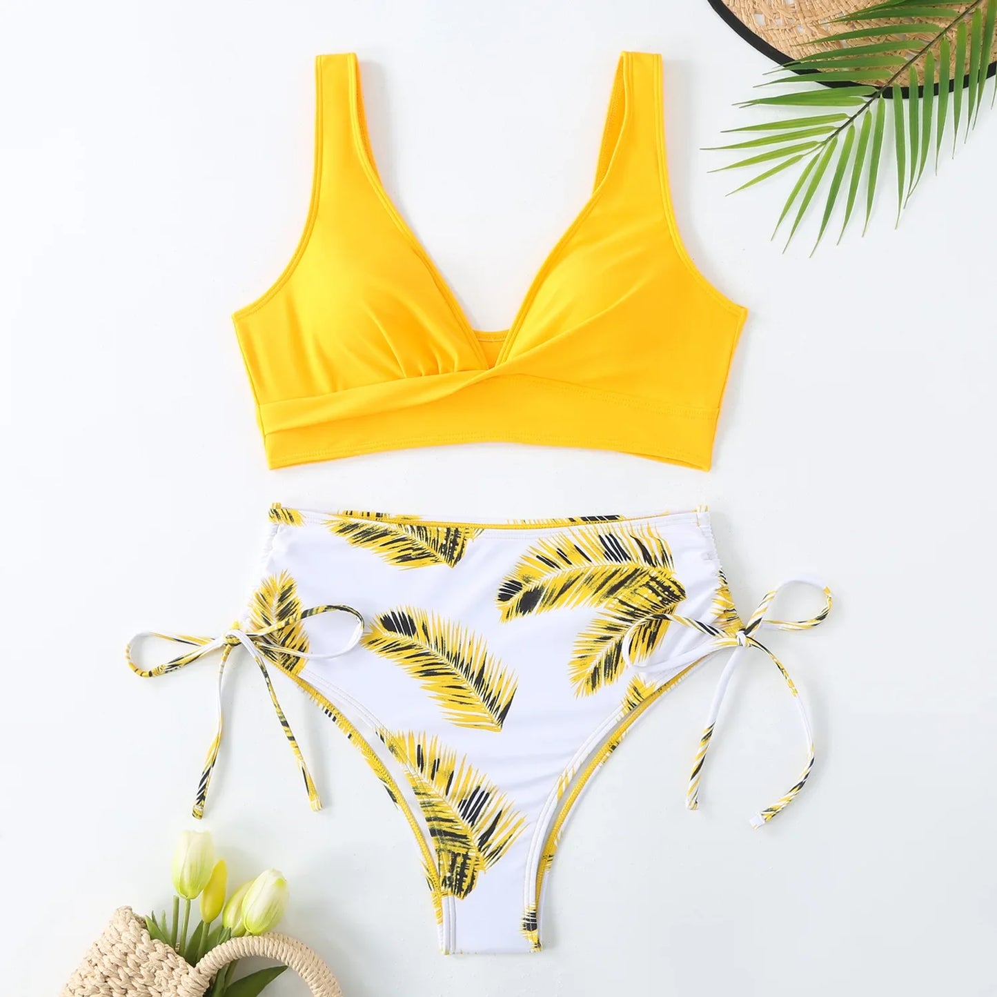 Swimsuit Women Trend Swimwear Female High Waisted Bikinis Sets Korean Swimming for Woman Bathing Suit Beachwear