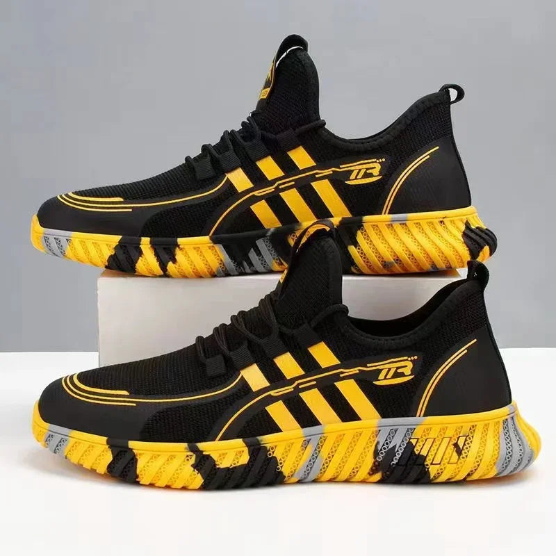 Men's sports shoes, comfortable tennis shoes, mesh surface, fly fabric, anti slip, men's tennis, big discounts, novelty