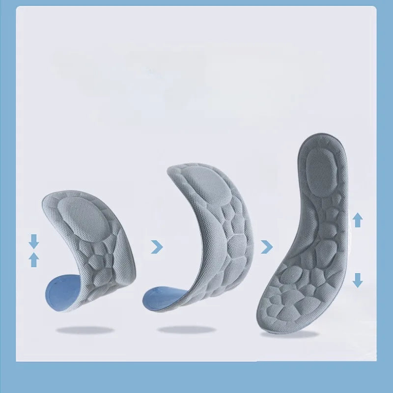1/2 Pairs Soft Massage Memory Foam Insoles for Sport Running Shoes Sole Breathable Cushion Insoles Pad Feet Orthopedic Insoles