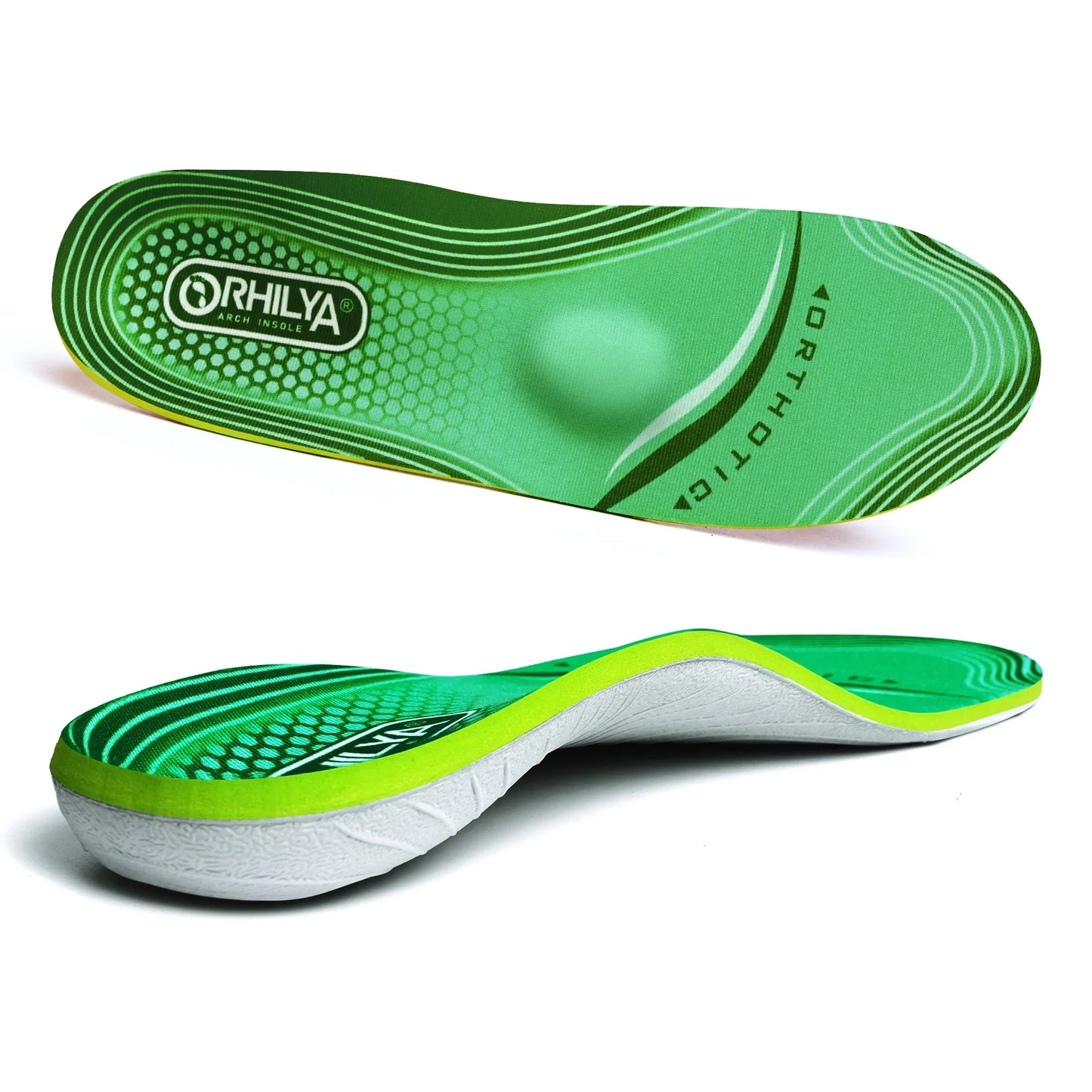 iFitna Plantar Fasciitis Relief Orthopedic Insole Flat Feet High Arch Support Insert Metatarsal Pain Men&Women Standing All Day