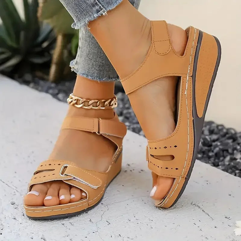 2024 New Sandals Shoes Women Soft Women's Sandals Slip on Open Toe Walking Shoes Slipper Party Footwear Female Zapatillas Muje