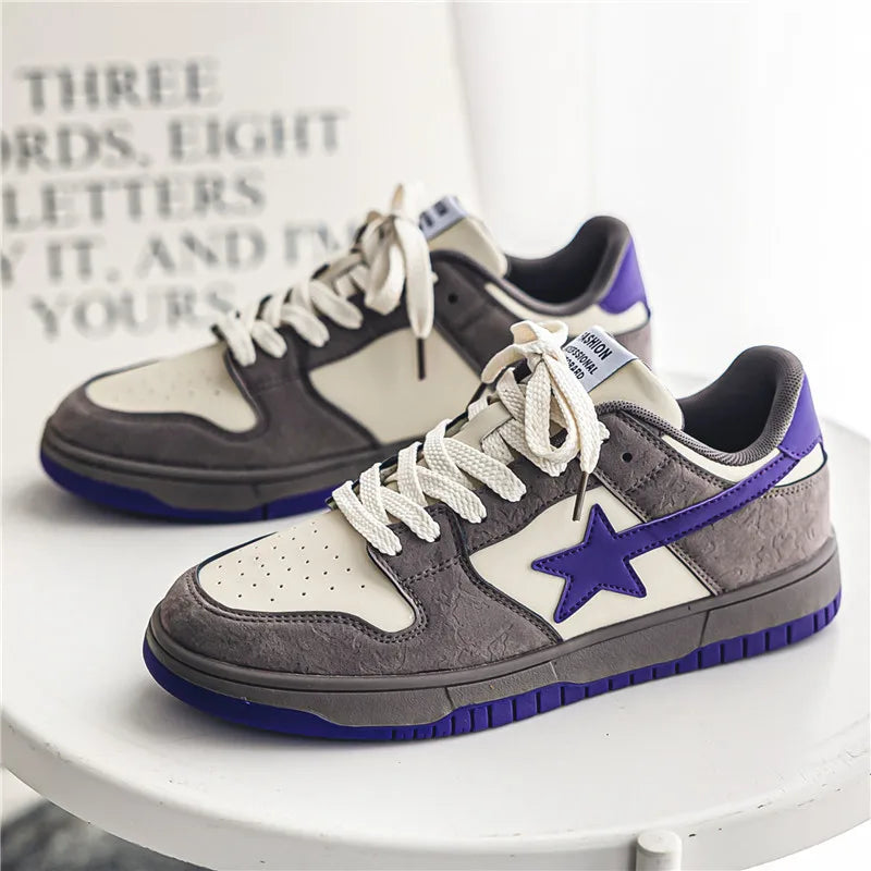 Fashionable men's and women's sports sneakers, breathable casual sneakers, rubber outsole, outdoor street large size