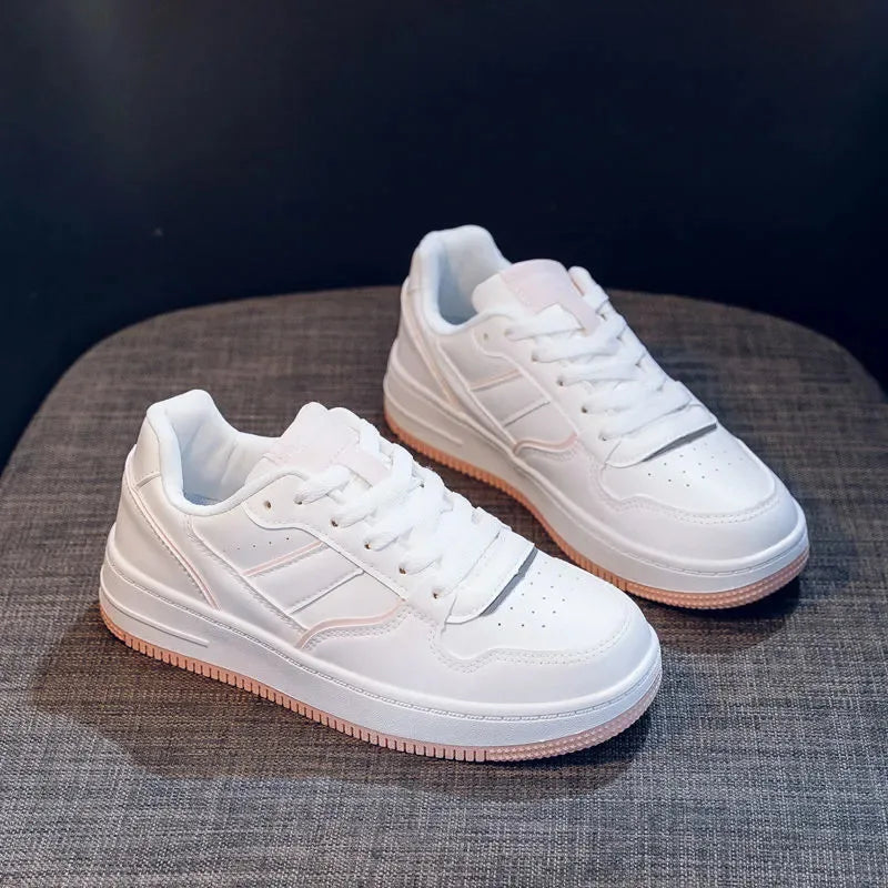 New 2024 Woman Tennis Sneakers Fashion Comfort Sports Board Shoes Casual Academy Style Little White Shoes Female Spring autumn