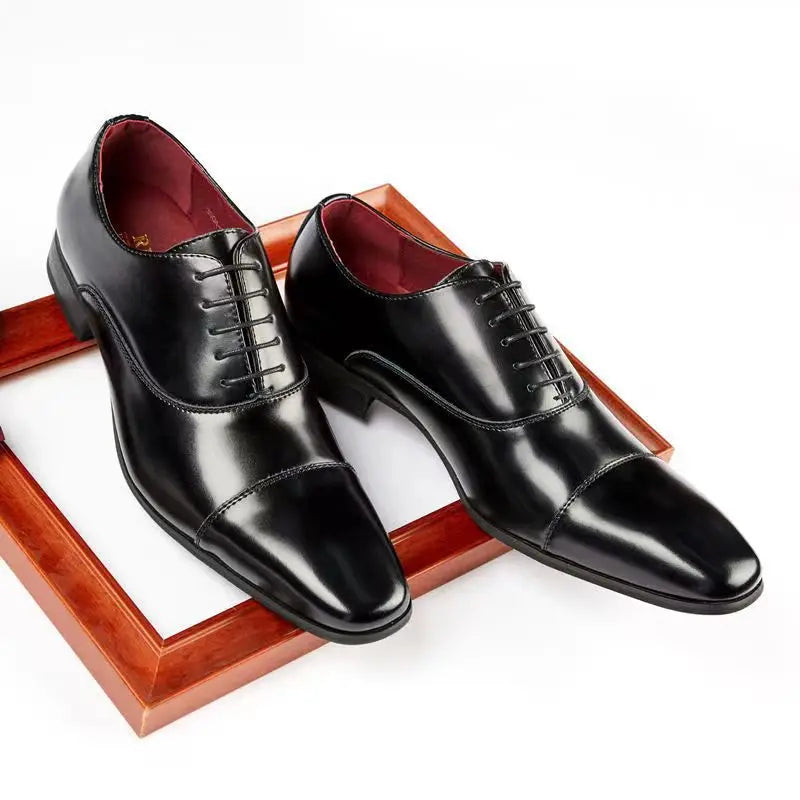 Fashion Business Dress Men Shoes 2025 New Classic Leather Men's Formal Shoes Comfortable Slip On Dress Shoes Men Oxfords Size 46
