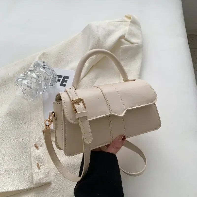 Pu Leather Shoulder Bag for Women Handbag Fashion Crossbody Bags Vintage Underarm Bag Square Satchel Сумка Женская 2025 Тренд