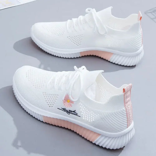 New Sports Casual Running Summer Breathable Mesh Small White Shoes