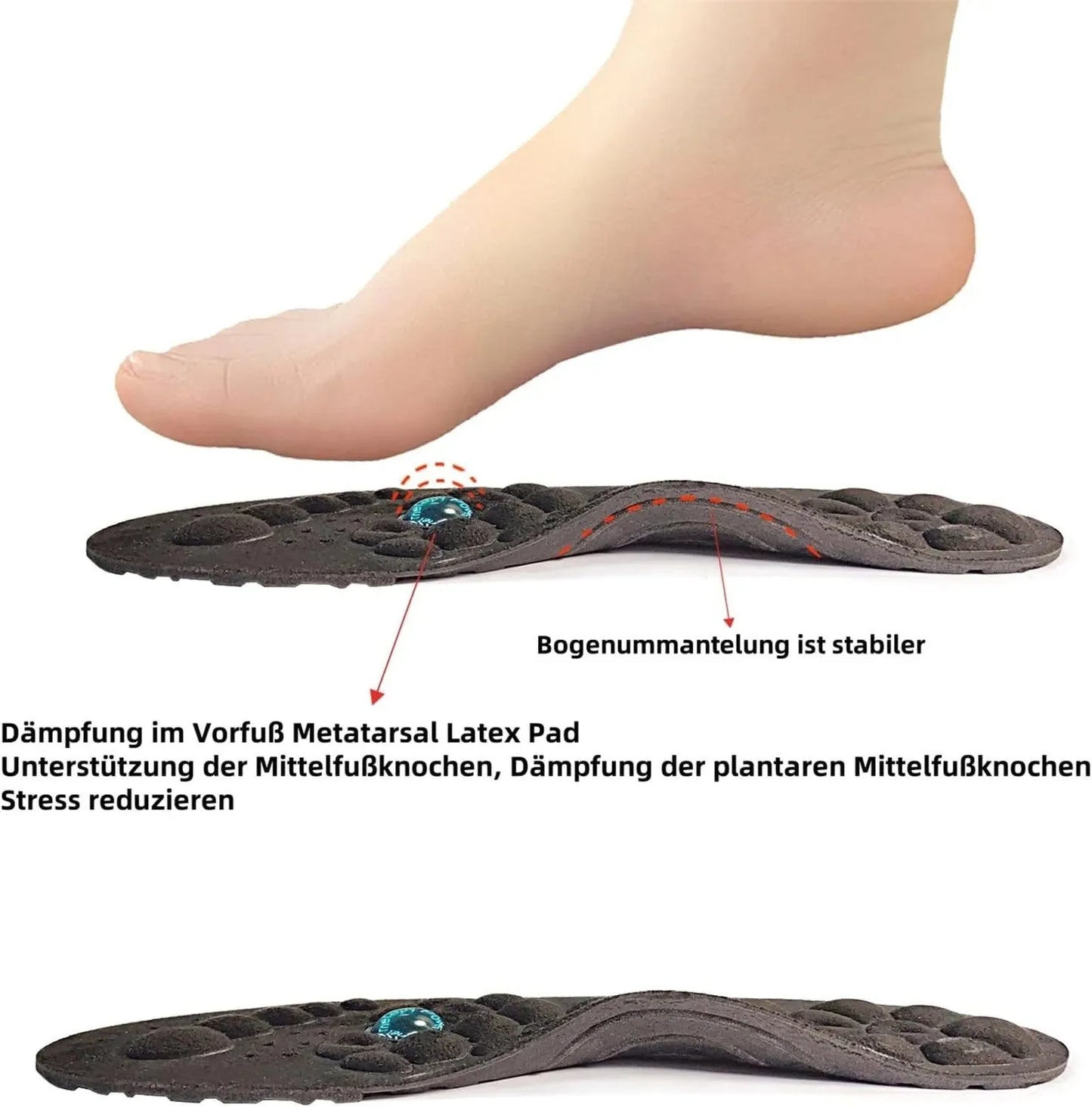 Magnetic Insoles Foot Acupressures Insoles Arch of the EVA Foot Orthopedic Sport Insoles Foot Training Reflexology for Men Women