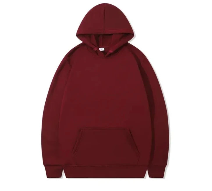 Fashion Men's Hoodie Casual Hoodies Pullovers Sweatshirts Men's Top Solid Color Hoodies Sweatshirt Male