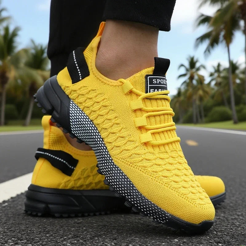 Running Shoes for Men Breathable Outdoor Lightweight Sneakers Man Designer Mesh Sneaker Lace-Up Male Athletic Training Footwear