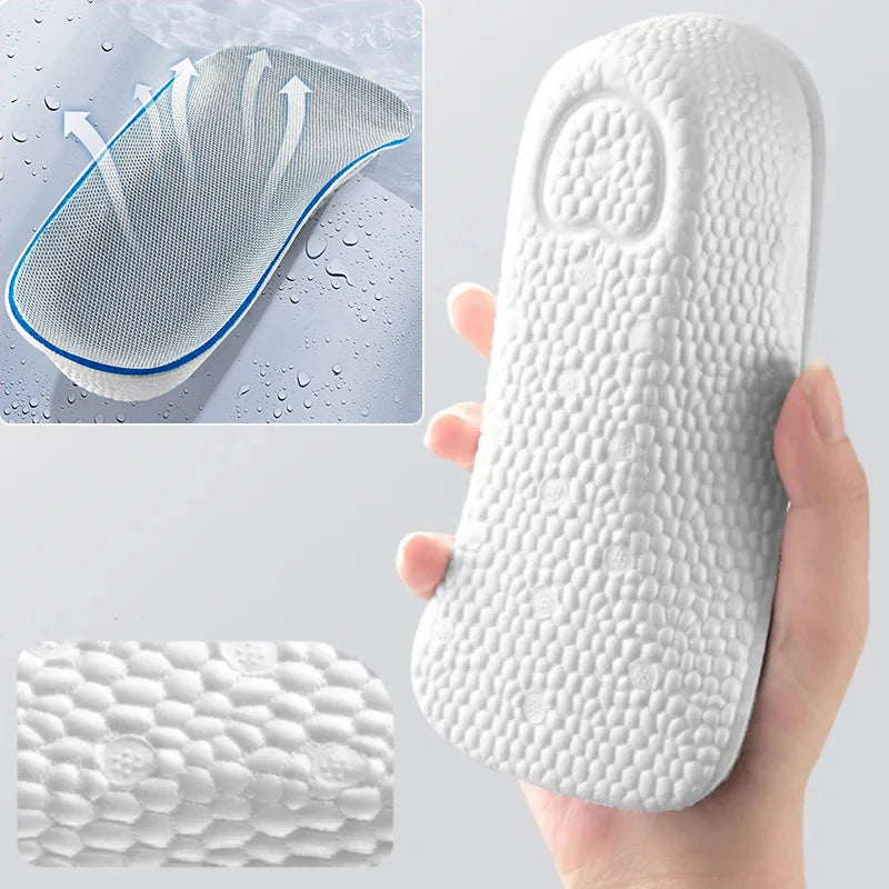 Soft Height Increase Insoles Sneakers Heel Lift Memory Foam Light Weight Shoe Pads for Men Women Arch Support Orthopedic Insoles