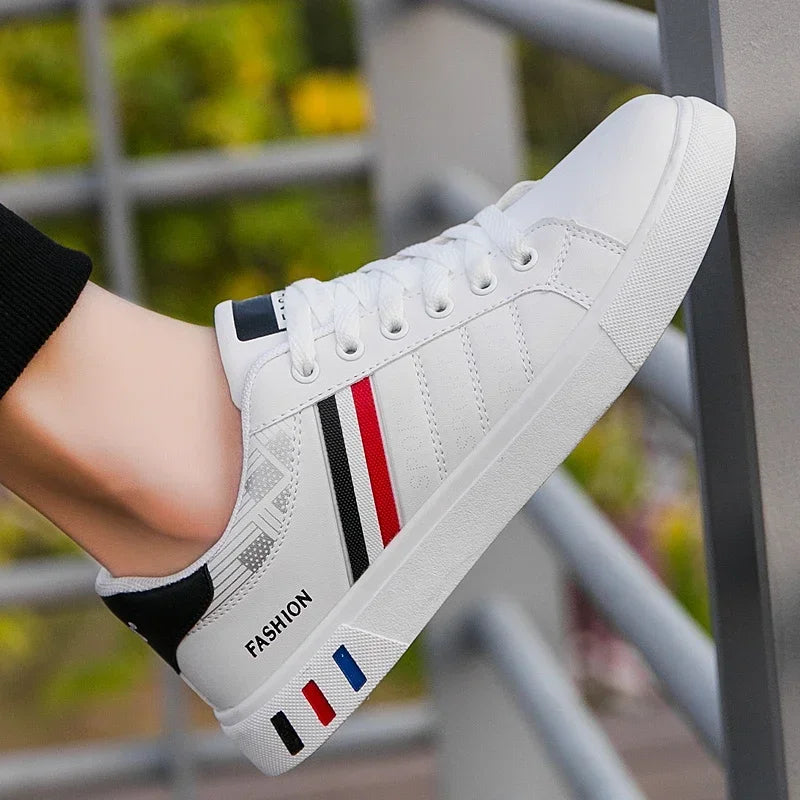 Casual Sneakers New Fashion Lace-up White Shoes Student Comfort Sports Plus Size Vulcanized Shoes