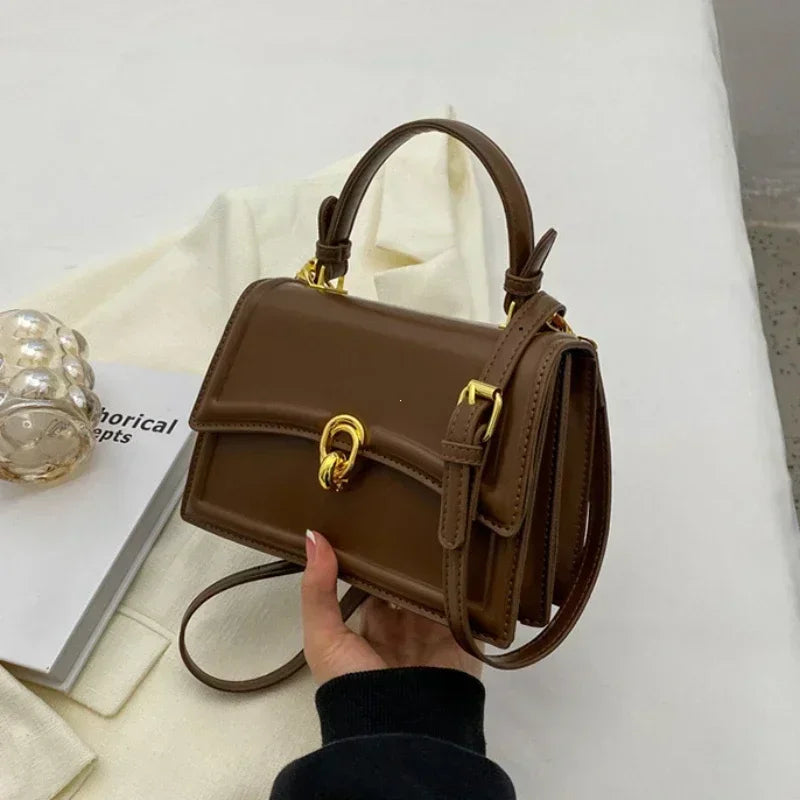 Pu Leather Shoulder Bag for Women Handbag Fashion Crossbody Bags Vintage Underarm Bag Square Satchel Сумка Женская 2025 Тренд
