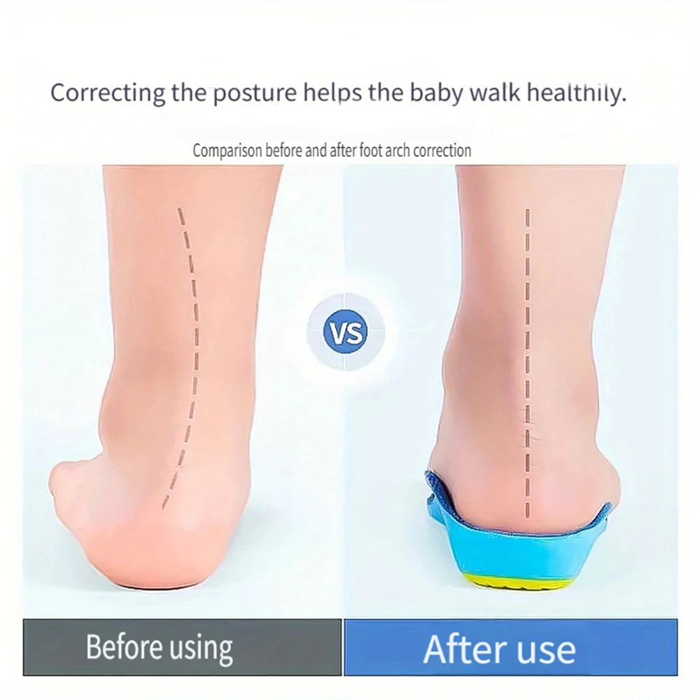 Kids Orthotics Flat Foot High Arch Support Orthopedic Insoles for Children Plantar Fasciitis Comfort Sports Running Shoes Pads