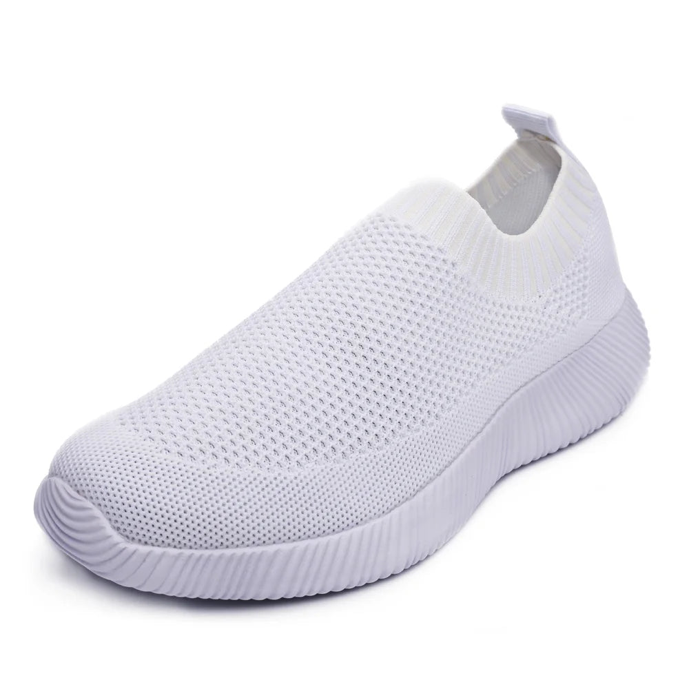 Knitting Sock Sneakers Flat Casual Breathable Sneakers Flats Shoes
