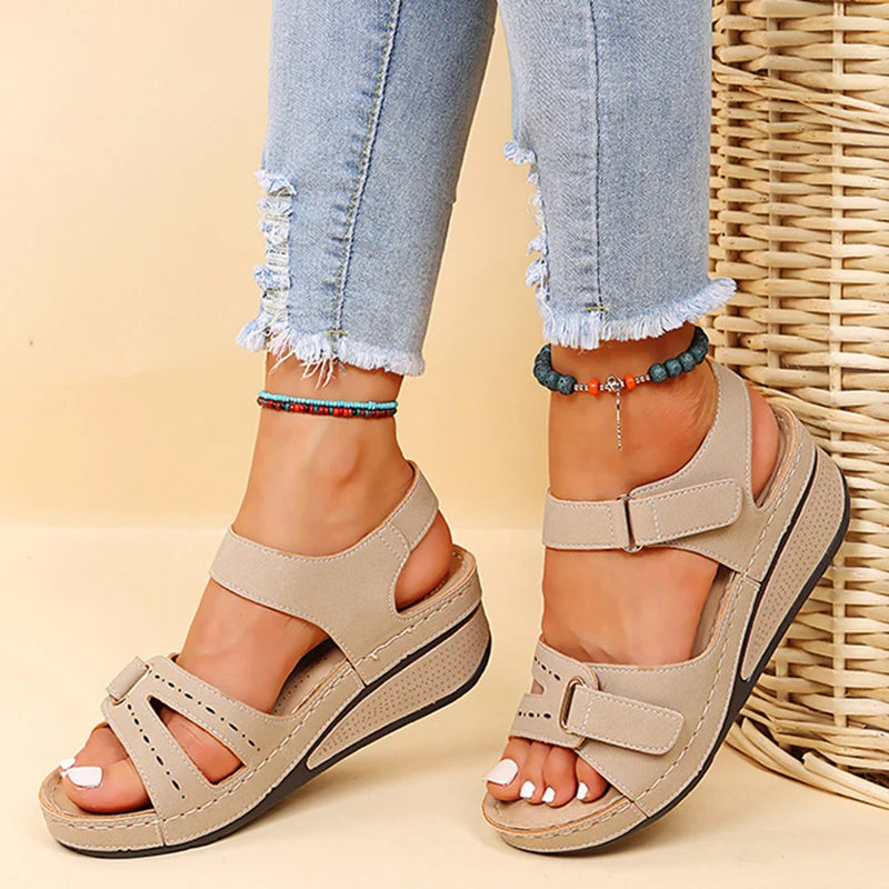 Fashion Summer Sandals Women Shoes Wedge Walking Shoes Comfortable Women's Sandals Soft Light Female Footwear Sandal Women