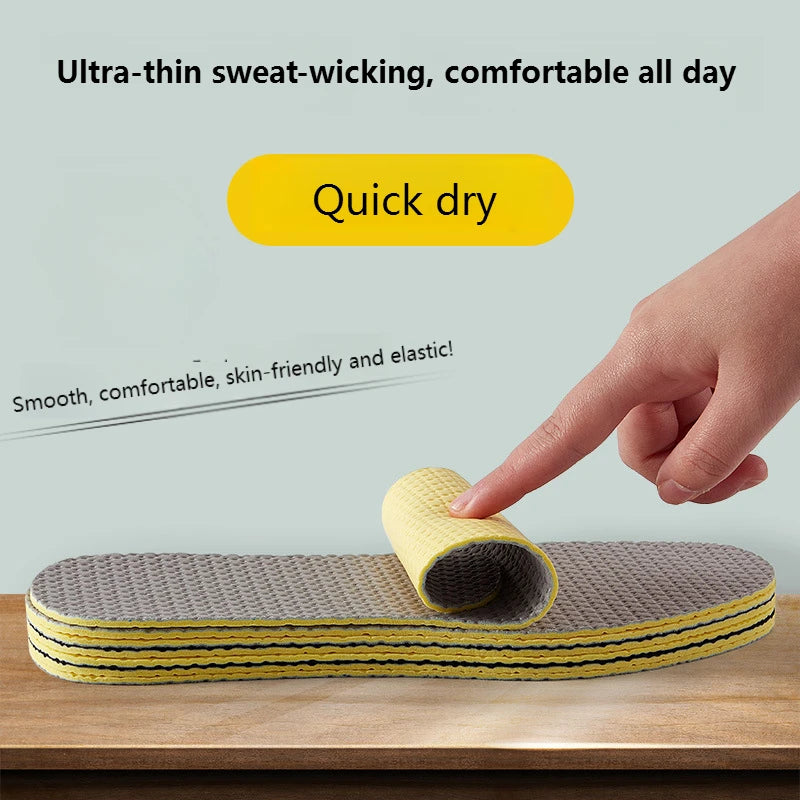 Memory Foam Insoles for Shoes Breathable Deodorant Running Sport Insole for Feet Anti-slip Template Soft Comfortable Shoe Sole