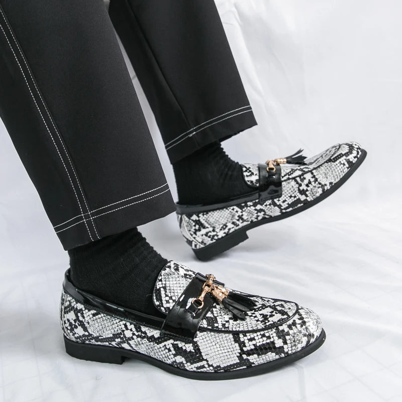 High Quality Men's Business Leather Shoes Comfortable Breathable Non Slip Outdoor Walking Flat Shoes Office Work Formal Shoes