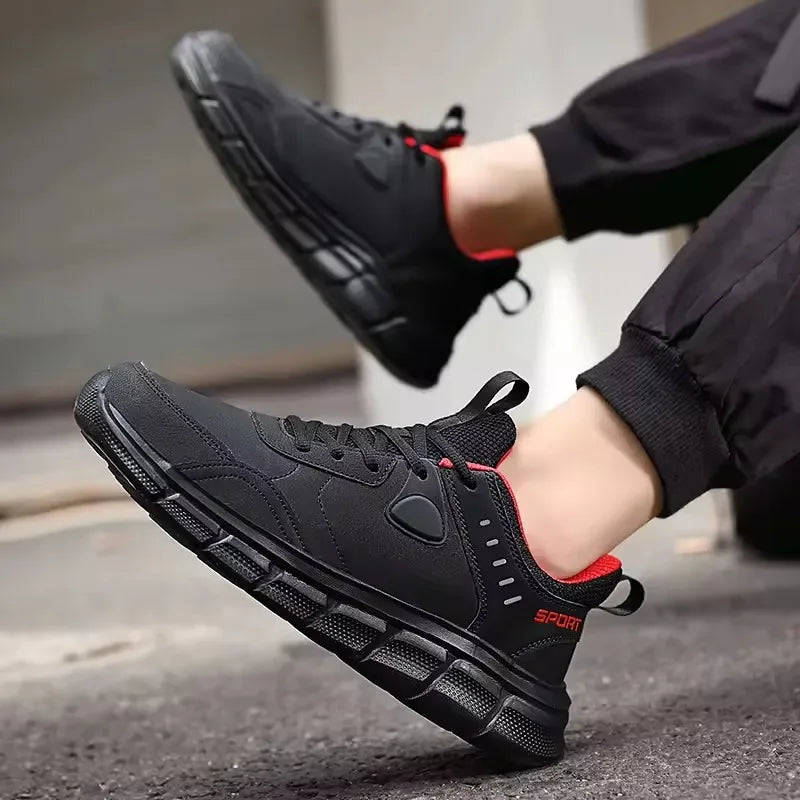 Men Waterproof Athletic Sneakers Breathable Comfortable Casual Sneaker Ear-resistant Non Slip Walking Men Shoes Tenis Masculino
