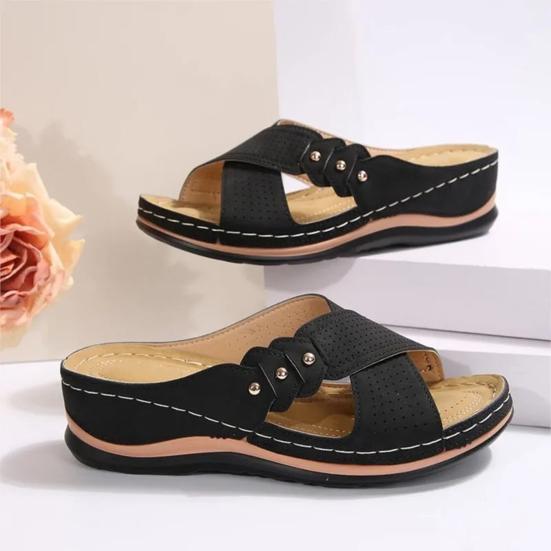 Shoes Sandals Women Summer Open Toe Sandals Woman Casual Women's Sandals Plus Size Ladies Shoes Slip On Female Footwear Slipper