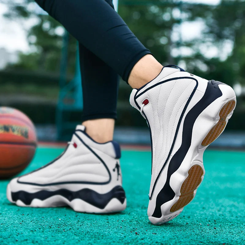 High Quality Mens Fitness Basketball Shoes Basketball Shoes Mens Sneakers Autumn High Top Anti-skid Outdoor Sneakers