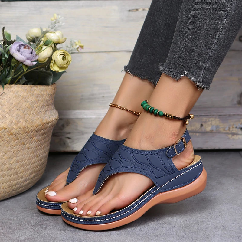Autumn Wedges Shoes for Women High Heels Sandals Summer Shoes 2023 Flip Flop Chaussures Femme Platform Sandals Plus Size 35-43