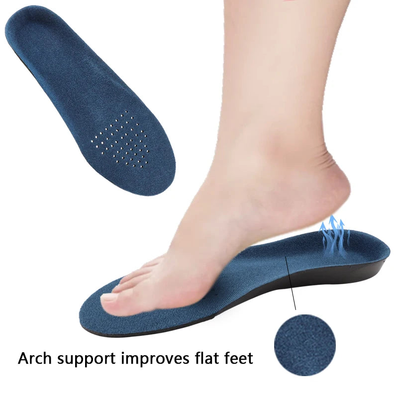 1Pair Plantar Fasciitis Arch Support Shoes Insole Orthopedic Insoles for Feet Shock-absorbing Shoe Pads Unisex Size EU34-49