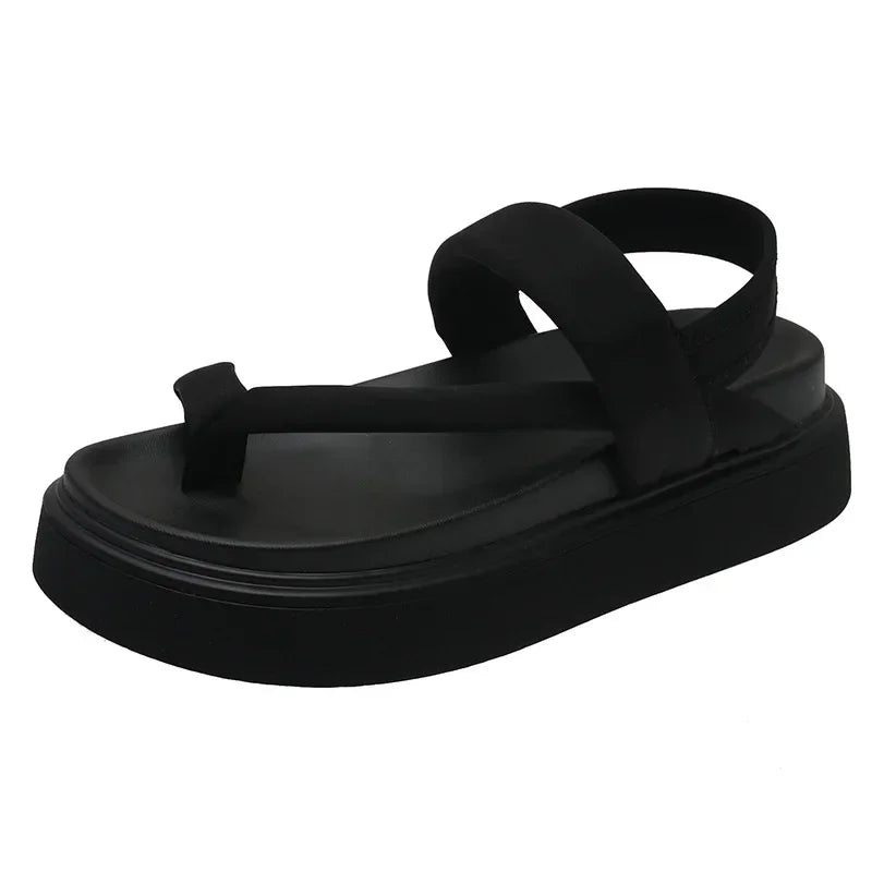 Women Platform Sandals Flat Flip Flops Summer Beach Sexy Casual shoes Ladies Shoes Fashion Woman Black Sandals