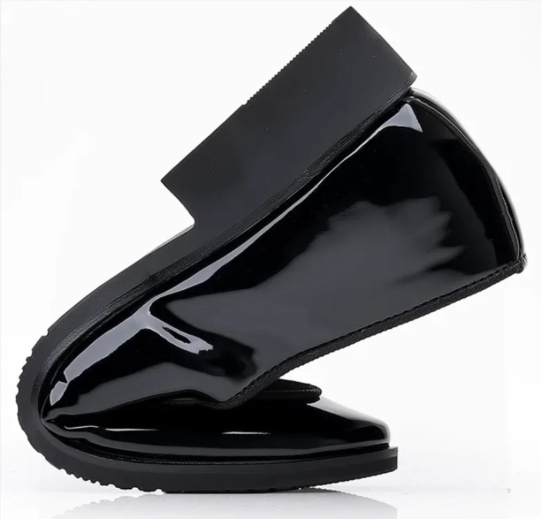 Shoes for Men Party Luxury Patent Shoe for Men Italian Oxfords Shoes Man Slip on Loafers Male Plus Size Point Toe Velvet Shoes