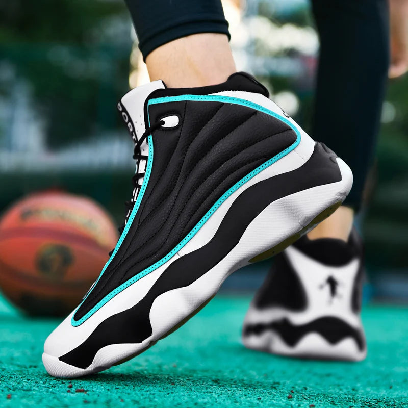 High Quality Mens Fitness Basketball Shoes Basketball Shoes Mens Sneakers Autumn High Top Anti-skid Outdoor Sneakers